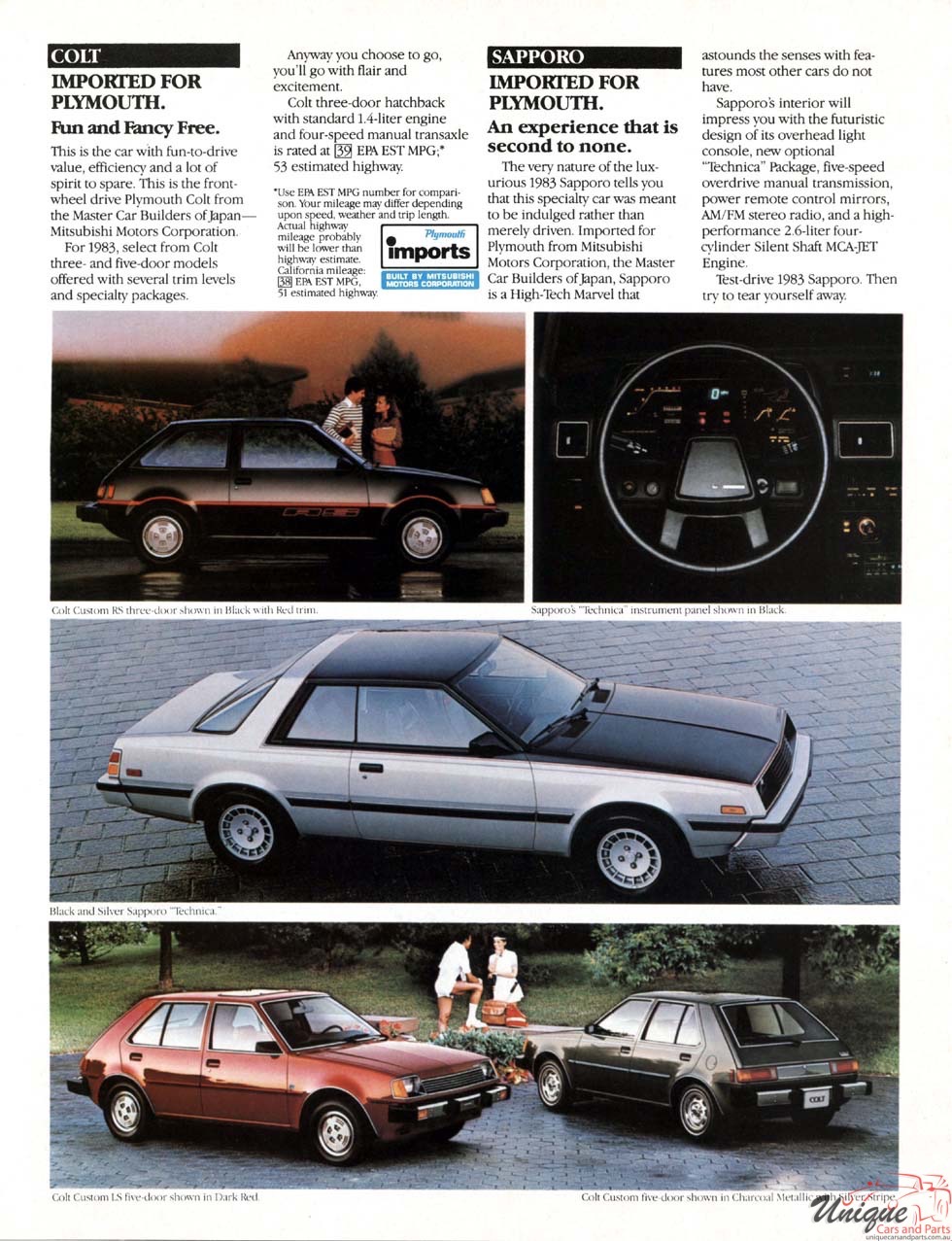 1983 Chrysler-Plymouth Brochure Page 11